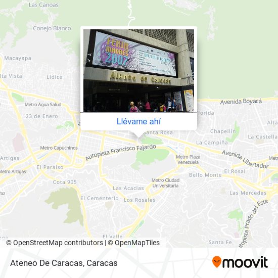 Mapa de Ateneo De Caracas