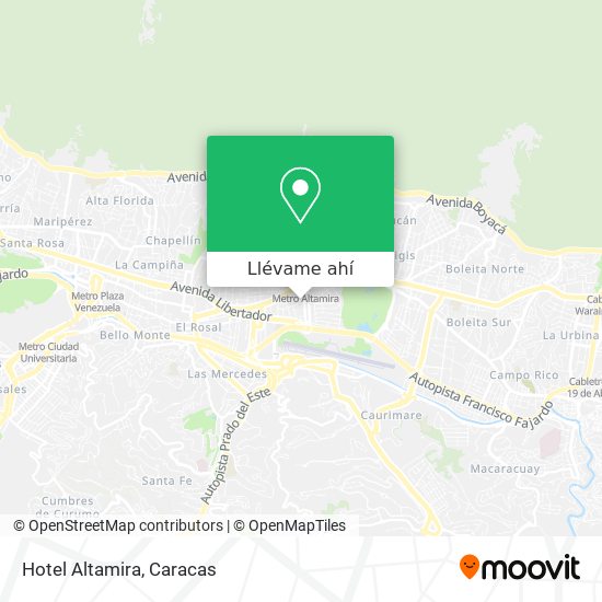 Mapa de Hotel Altamira