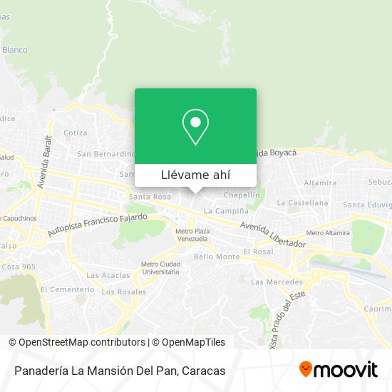 Mapa de Panadería La Mansión Del Pan