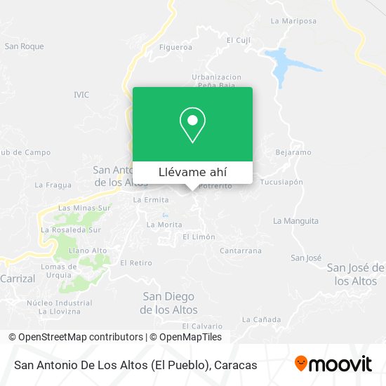 Mapa de San Antonio De Los Altos (El Pueblo)