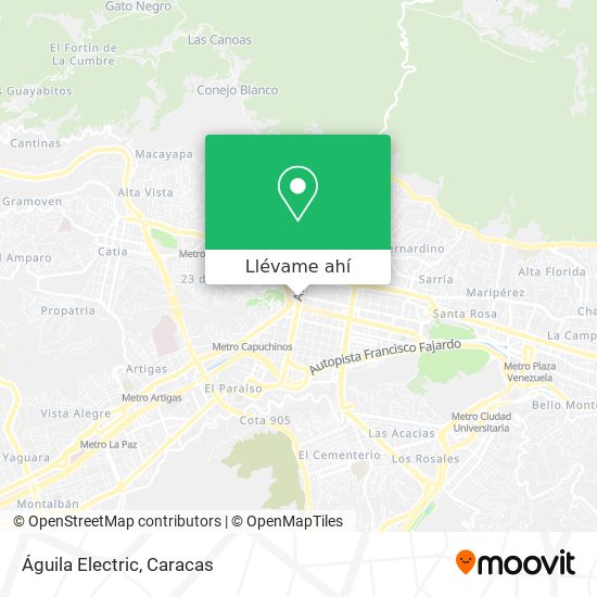 Mapa de Águila Electric