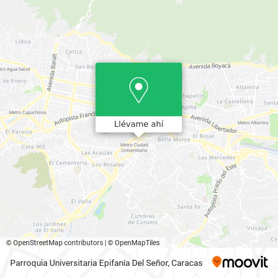 Mapa de Parroquia Universitaria Epifanía Del Señor