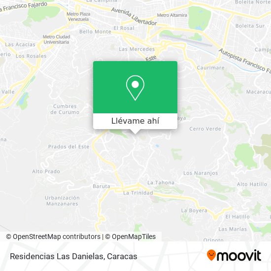 Mapa de Residencias Las Danielas
