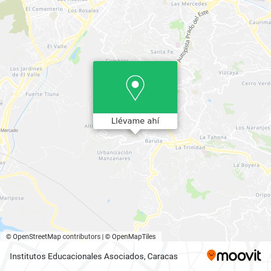 Mapa de Institutos Educacionales Asociados