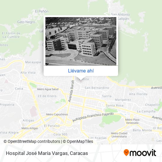 Mapa de Hospital José María Vargas