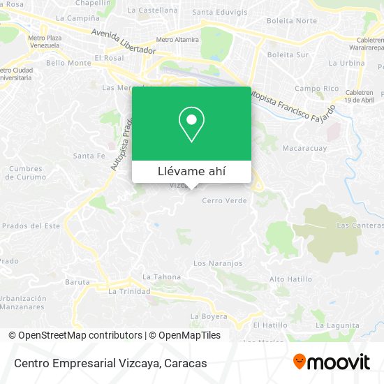 Mapa de Centro Empresarial Vizcaya