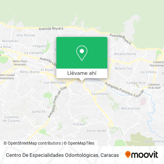 Mapa de Centro De Especialidades Odontológicas