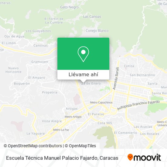 Mapa de Escuela Técnica Manuel Palacio Fajardo