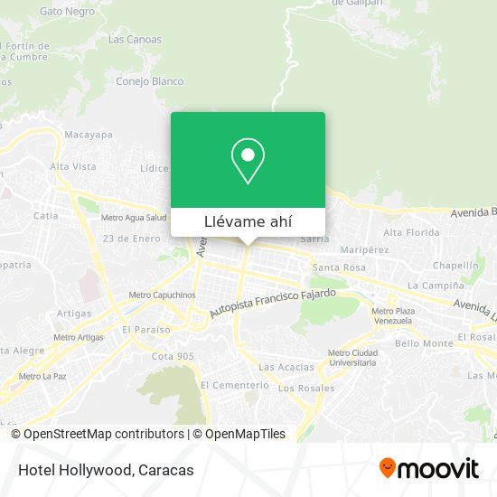 Mapa de Hotel Hollywood