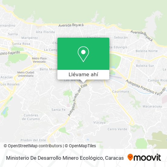 Mapa de Ministerio De Desarrollo Minero Ecológico