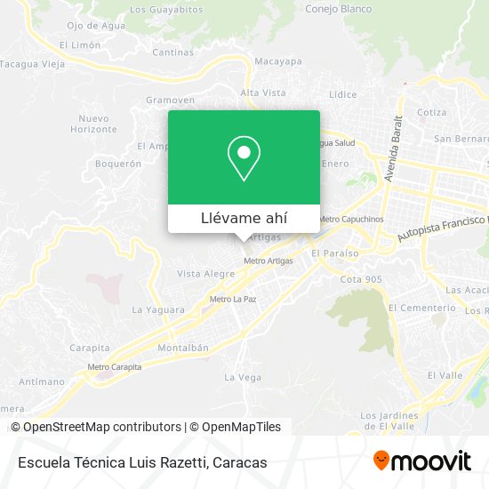 Mapa de Escuela Técnica Luis Razetti