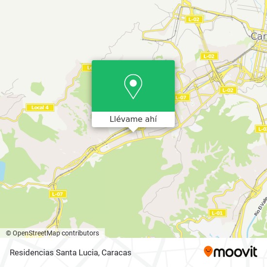 Mapa de Residencias Santa Lucia