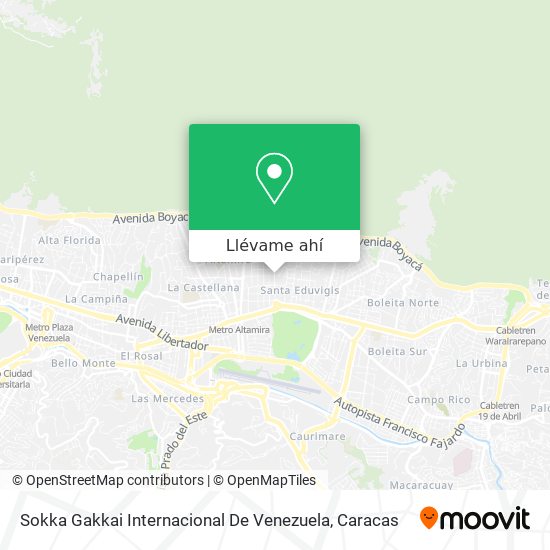 Mapa de Sokka Gakkai Internacional De Venezuela