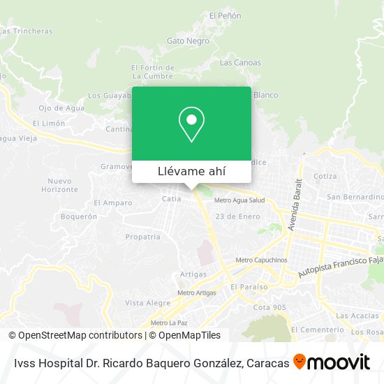 Mapa de Ivss Hospital Dr. Ricardo Baquero González