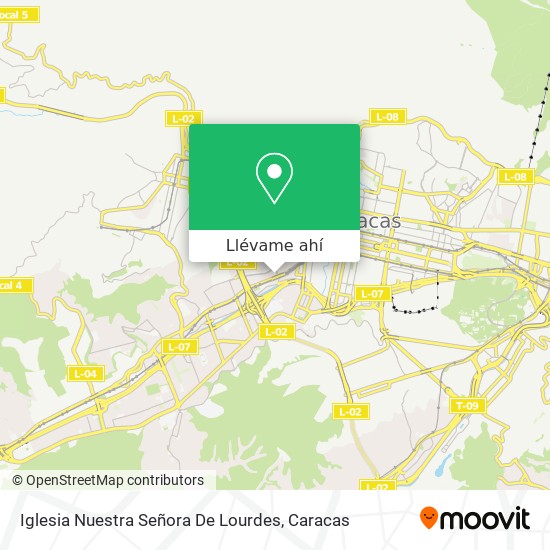 Mapa de Iglesia Nuestra Señora De Lourdes