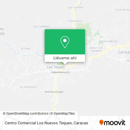 Mapa de Centro Comercial Los Nuevos Teques