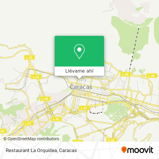 Mapa de Restaurant La Orquídea