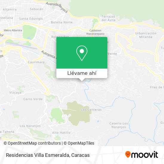 Mapa de Residencias Villa Esmeralda