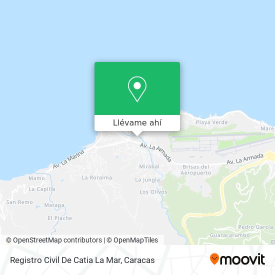 Mapa de Registro Civil De Catia La Mar