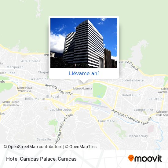 Mapa de Hotel Caracas Palace