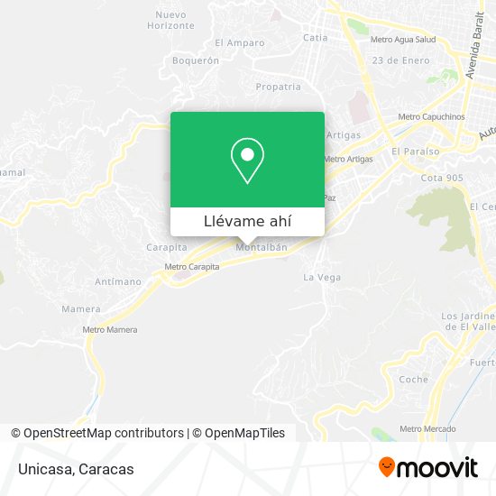 Mapa de Unicasa
