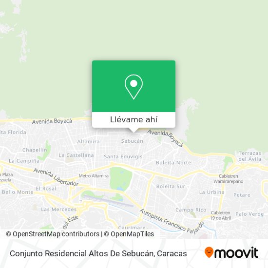 Mapa de Conjunto Residencial Altos De Sebucán