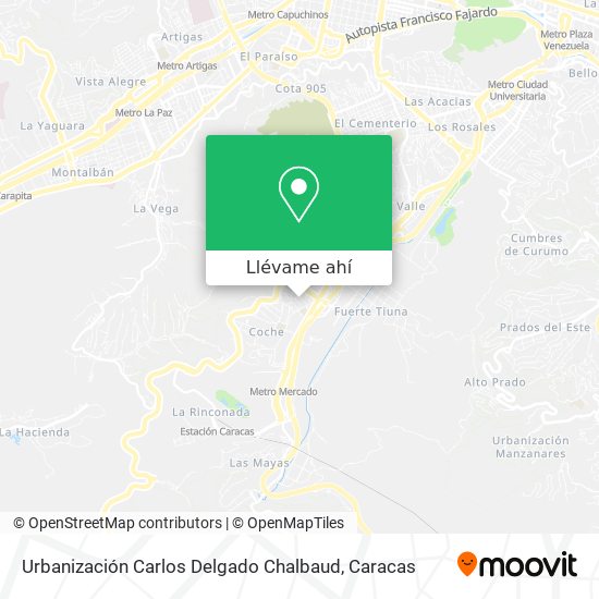 Mapa de Urbanización Carlos Delgado Chalbaud