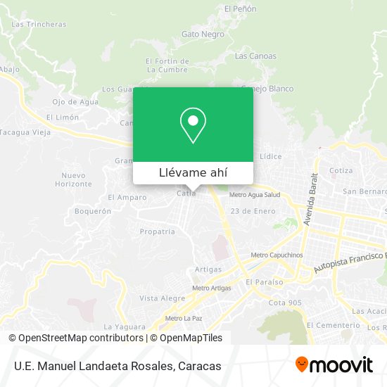 Mapa de U.E. Manuel Landaeta Rosales