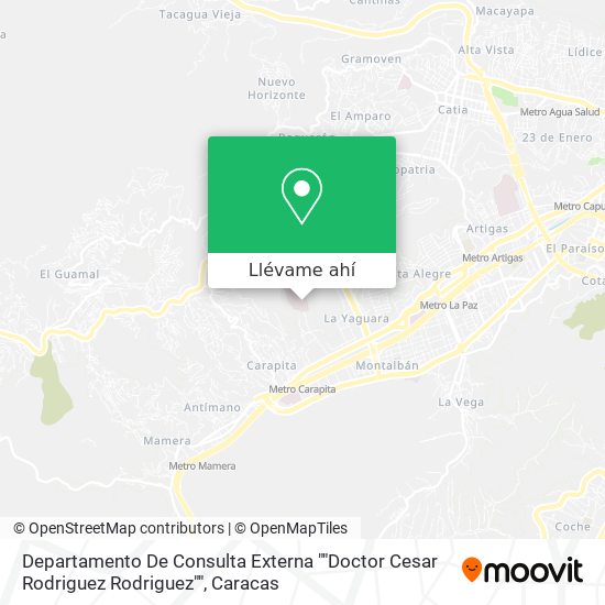 Mapa de Departamento De Consulta Externa ""Doctor Cesar Rodriguez Rodriguez""