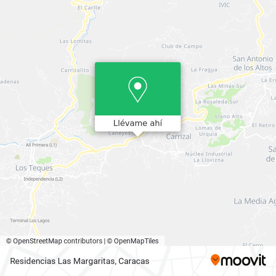 Mapa de Residencias Las Margaritas