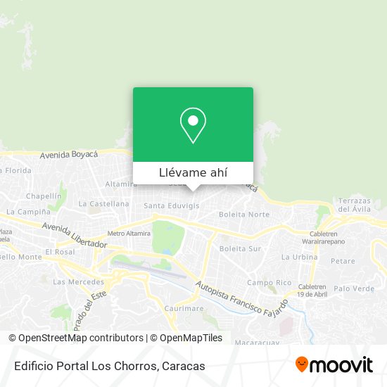 Mapa de Edificio Portal Los Chorros