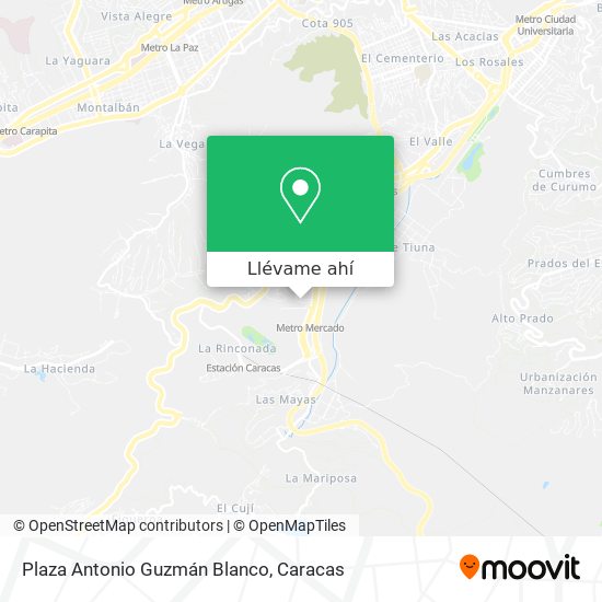Mapa de Plaza Antonio Guzmán Blanco