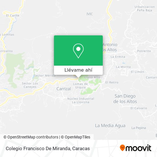 Mapa de Colegio Francisco De Miranda