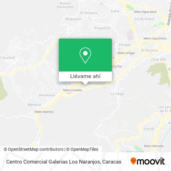 Mapa de Centro Comercial Galerias Los Naranjos