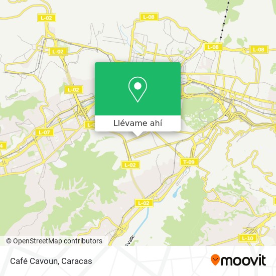 Mapa de Café Cavoun