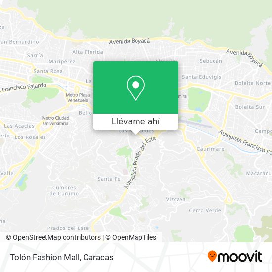 Mapa de Tolón Fashion Mall