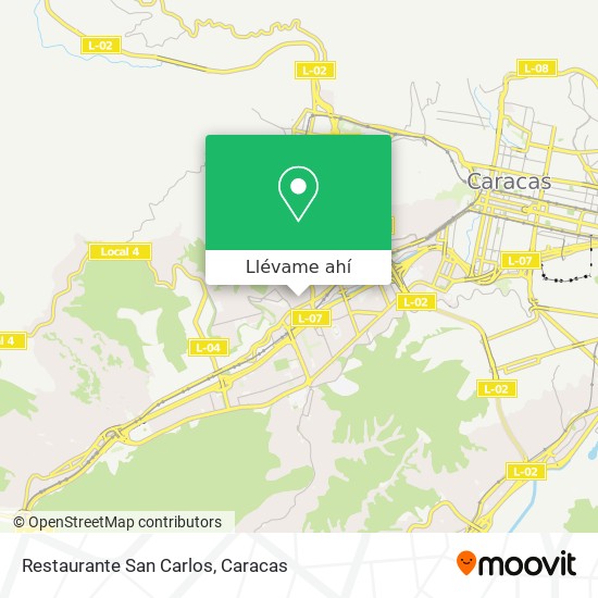 Mapa de Restaurante San Carlos