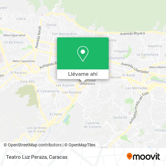 Mapa de Teatro Luz Peraza