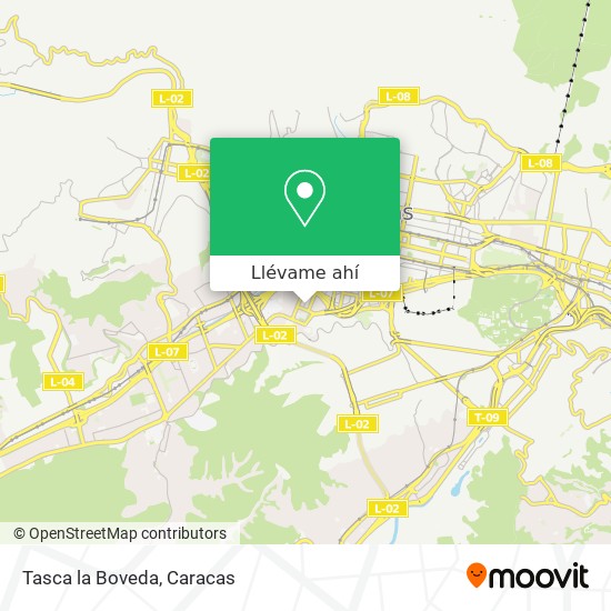 Mapa de Tasca la Boveda