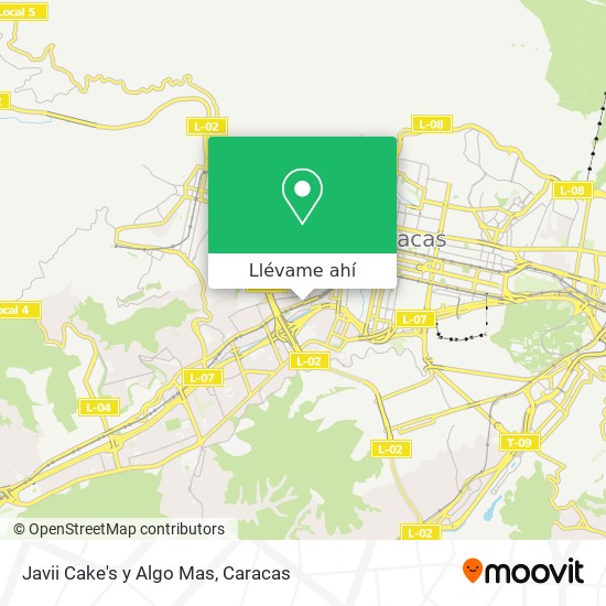 Mapa de Javii Cake's y Algo Mas