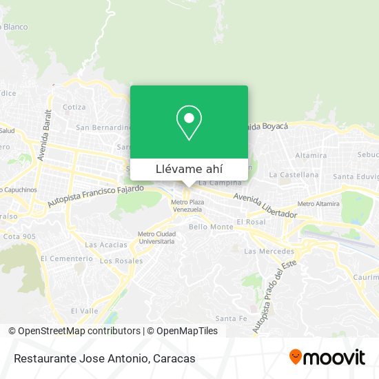 Mapa de Restaurante Jose Antonio