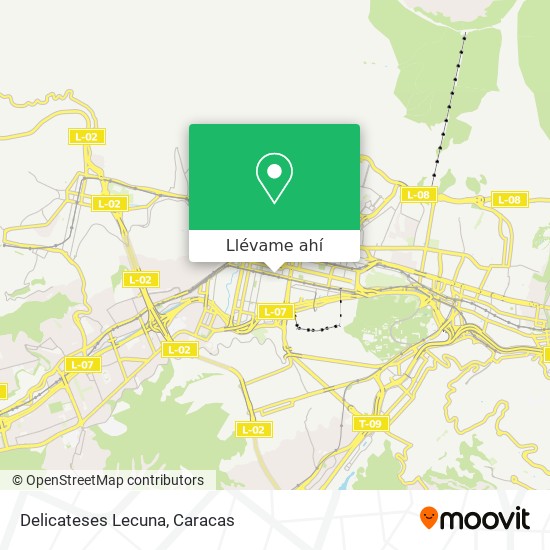 Mapa de Delicateses Lecuna