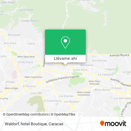 Mapa de Waldorf, hotel Boutique