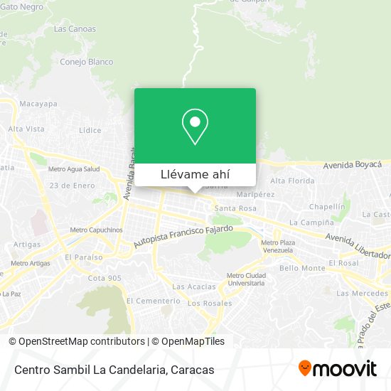 Mapa de Centro Sambil La Candelaria