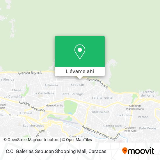 Mapa de C.C. Galerias Sebucan Shopping Mall