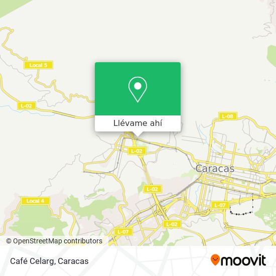 Mapa de Café Celarg