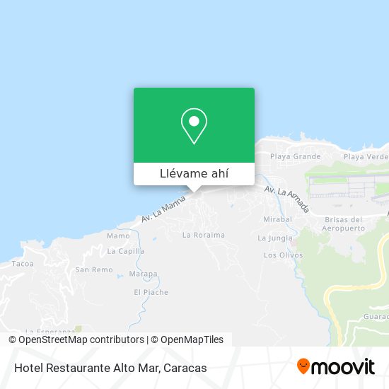 Mapa de Hotel Restaurante Alto Mar