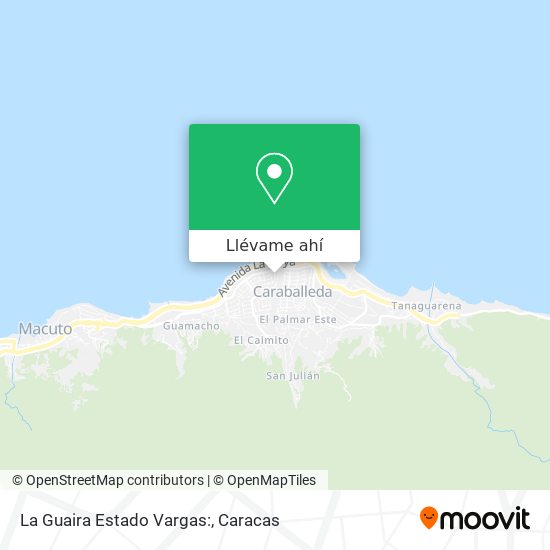 Mapa de La Guaira Estado Vargas: