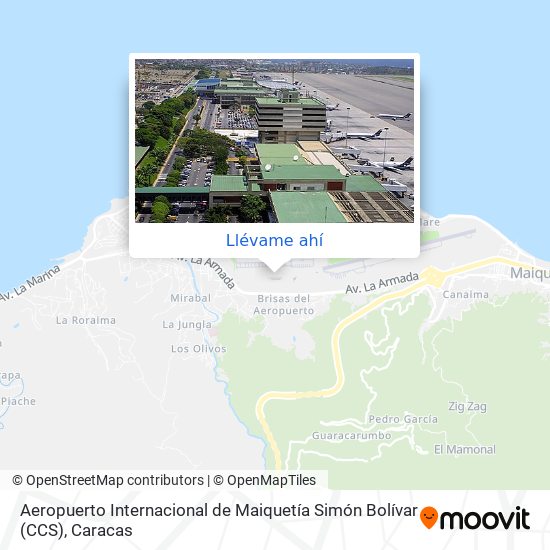 Mapa de Aeropuerto Internacional de Maiquetía Simón Bolívar (CCS)