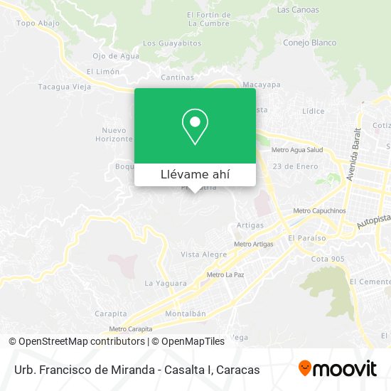 Mapa de Urb. Francisco de Miranda - Casalta I